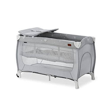 hauck Sleep N Play Center Stars – Reisebett-Set mit Wickelunterlage, Neugeborenenhöhe, Luke, Rollen & Reisetasche, schnell & kompakt faltbar, ab Geburt bis 15 kg, 120 cm x 60 cm im Sale